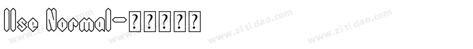 Ilse Normal字体转换